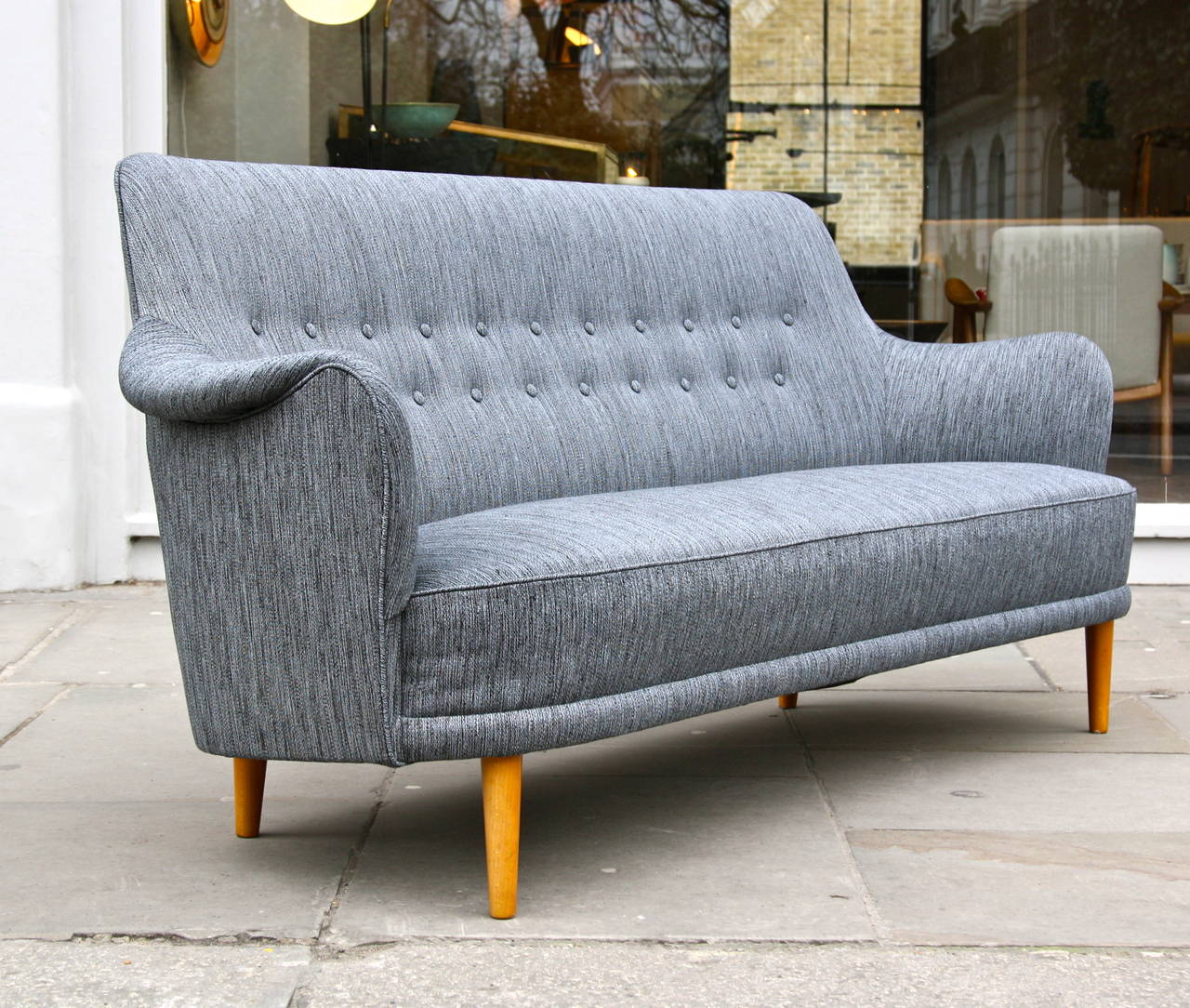 Scandinavian Modern Carl Malmsten Two-Seat Sofa