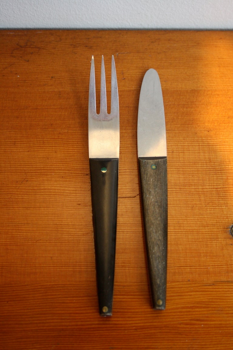 Scandinavian Modern Board, Knife & Fork by Carl Aubock