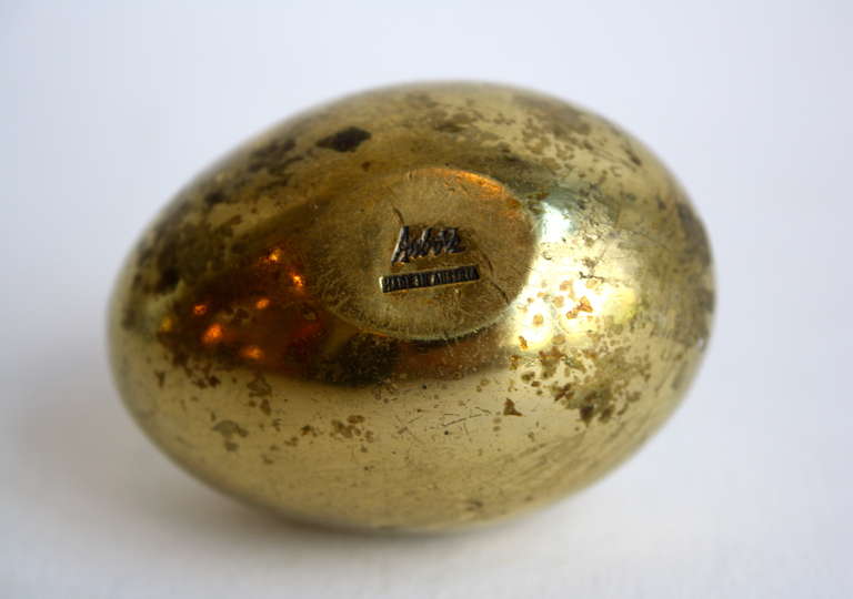 Austrian The Egg Paperweight by Carl Auböck