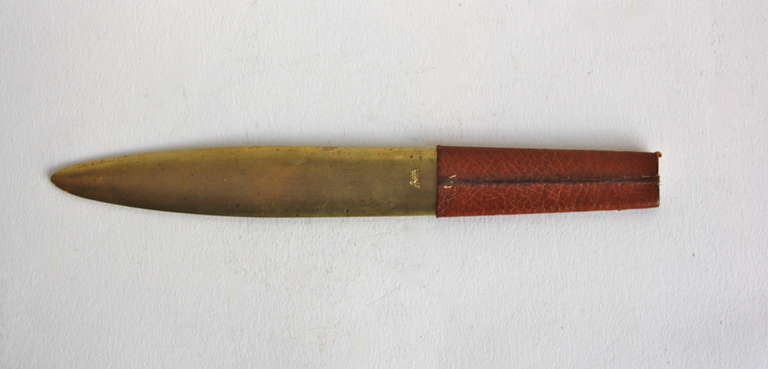 Heavy letter opener by Carl Auböck, made in his workshop and a clear expression of his sense of quality.