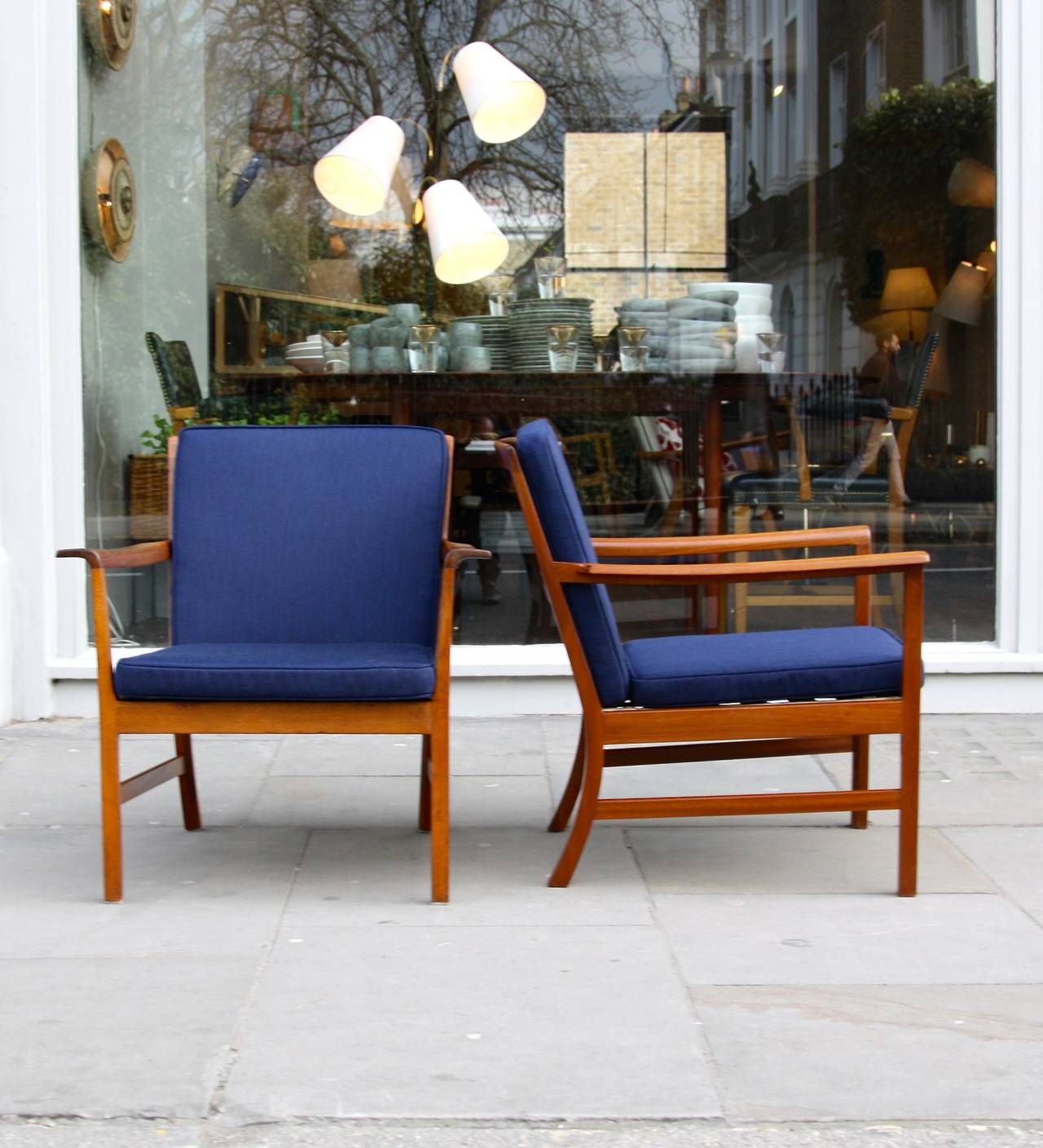 Pair of top quality armchairs by Ole Wanscher and the master cabinetmaker A J Iversen.