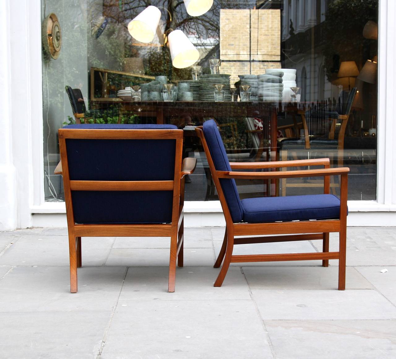 Danish Ole Wanscher Pair of Armchairs For Sale