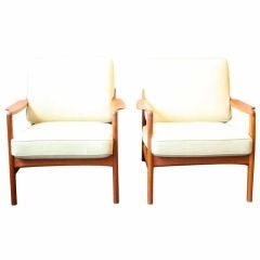 Pair of Armchairs by Tove & Edvard Kindt-Larsen