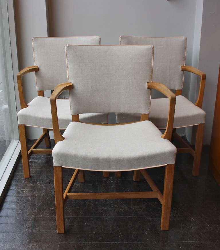 Exceptional Set of 8 Very Early Kaare Klint Dining Chairs  2