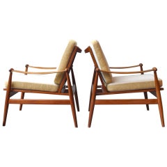 Pair of Spade Chairs by Finn Juhl