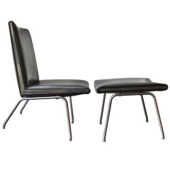 Hans Wegner Great Original Chair and Foot Stool 9