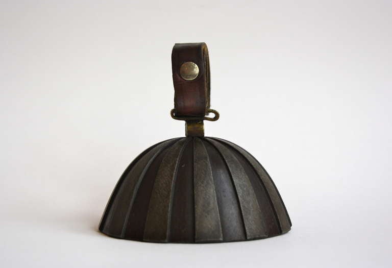 Austrian Patinated Bell by Carl Auböck