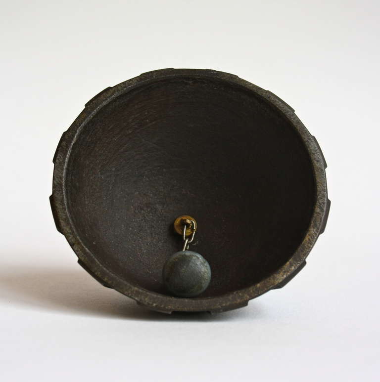 Brass Patinated Bell by Carl Auböck