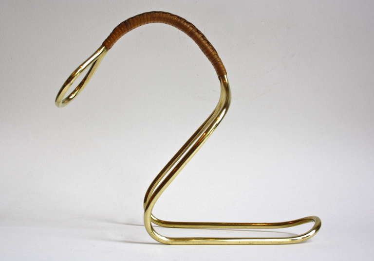 Brass and original wicker handle , - elegant and well made