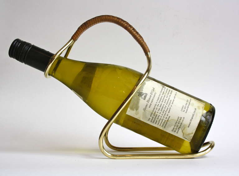 Mid-20th Century Winebottle Holder by Carl Auböck