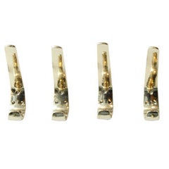 Eight Hagenauer Solid Brass Hooks