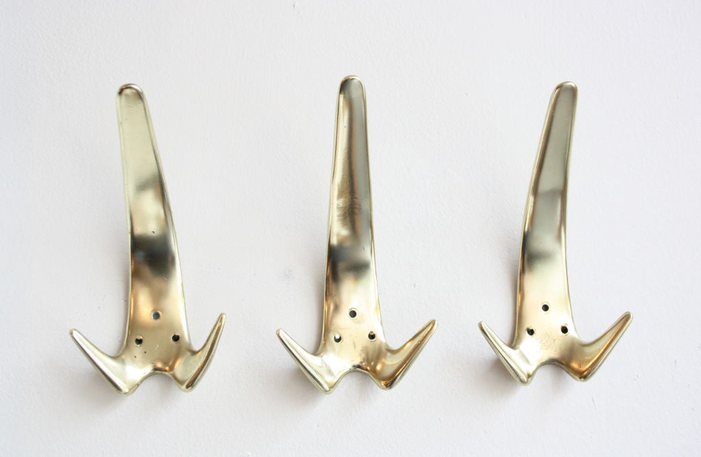 Set of Three Carl Aubock Double Hooks