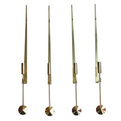 Set of Four Wallmounted Candlesticks by Pierre Forsell