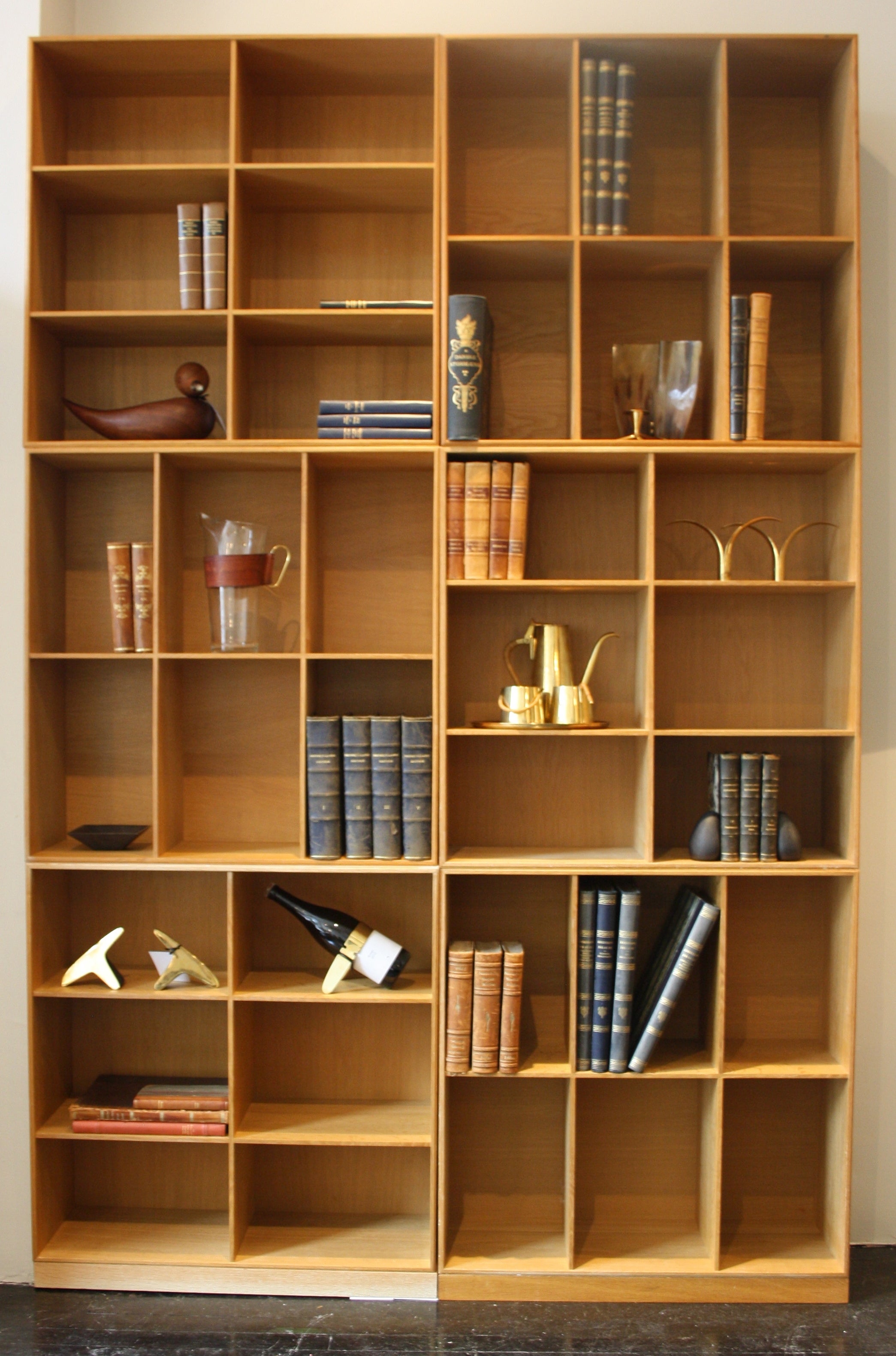 Large Set of 6 Bookcases by Mogens Koch