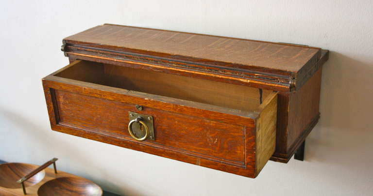 20th Century Wallmounted Desk from Guildhall Court House, Parliament Square, London