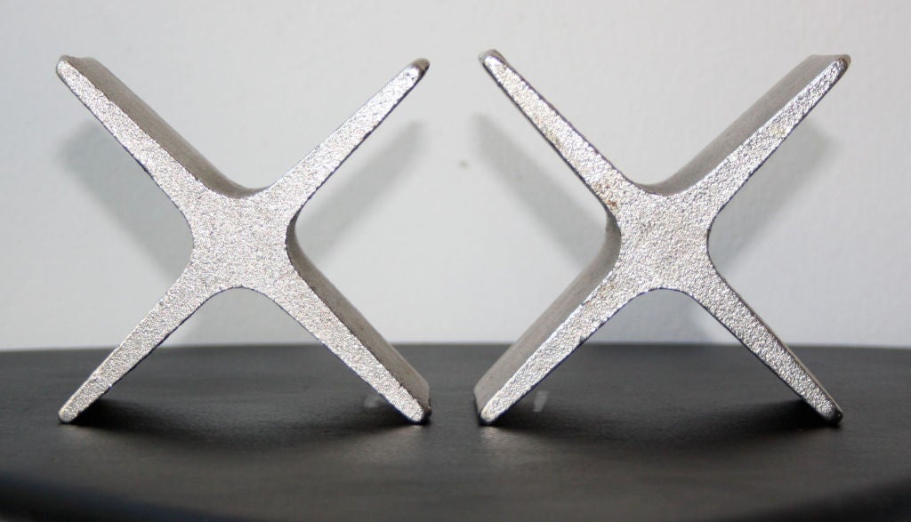 Rare Carl Aubock Iron Book Ends