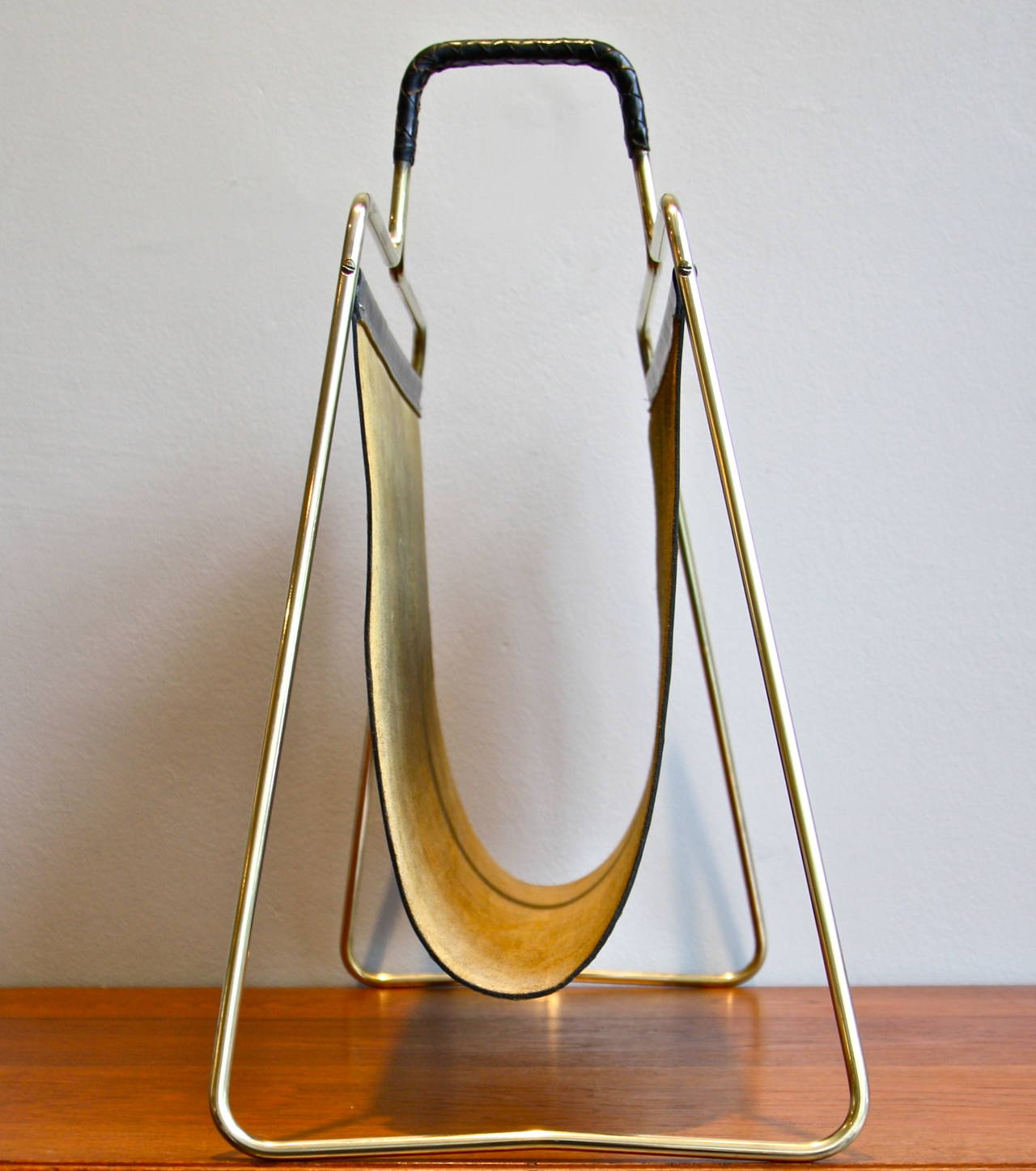 Carl Aubock Very Large Magazine Holder at 1stdibs