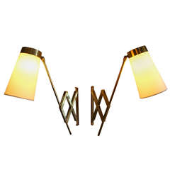 Large Brass Wall Lights