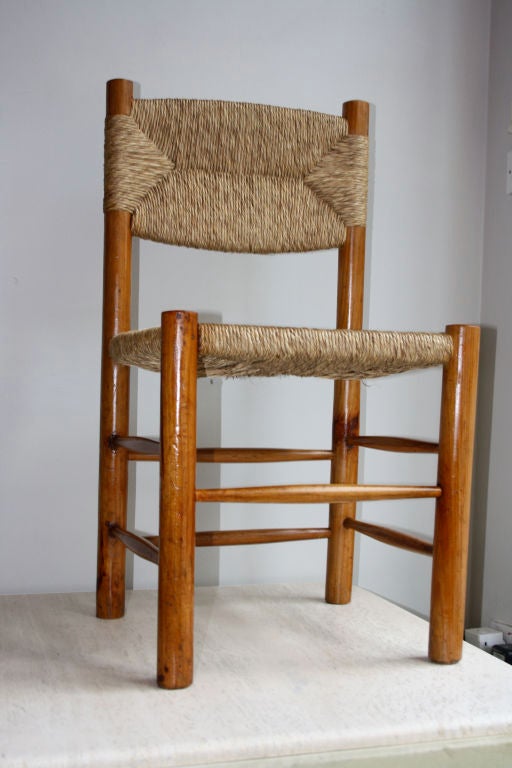 French Charlotte Perriand Pair of Sidechairs