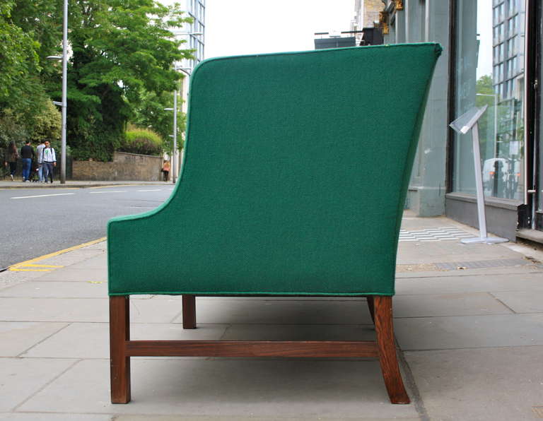 Danish Fantastic Long Green Sofa by Ole Wanscher