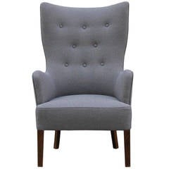 Danish High Backed Wing Chair
