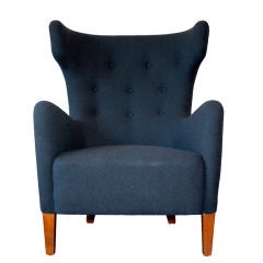 Exceptional 1940s Wingchair