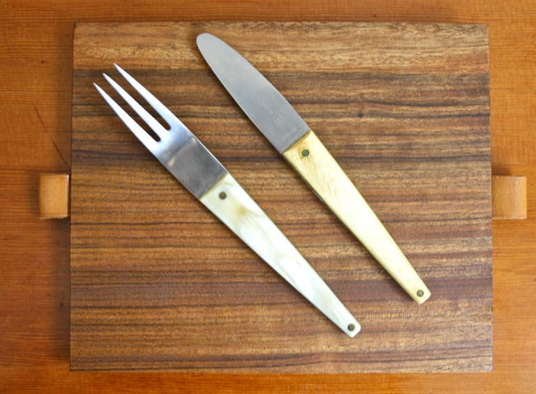 Fantastic Breakfast Plate & Cutlery by Carl Aubock