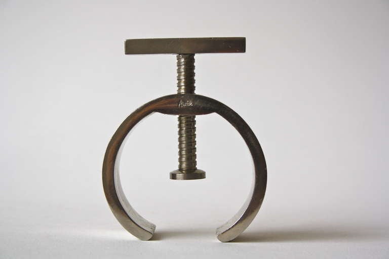 The Ultimate Early Matt Nickelplated Nutcracker by Carl Auböck