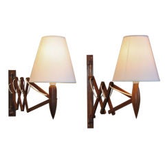 Vintage Almost Pair of Rio Rosewood Wall lights