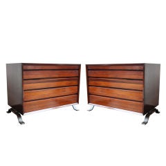 Pair of Rio Rosewood Chest of Drawers