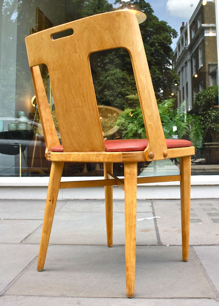 Lovely Set of Six Modernist Dining Chairs 3