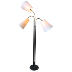 Three Armed Flexible Floor Light