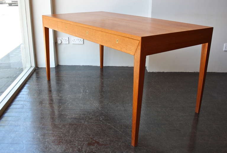 Danish Teak Desk by Severin Hansen