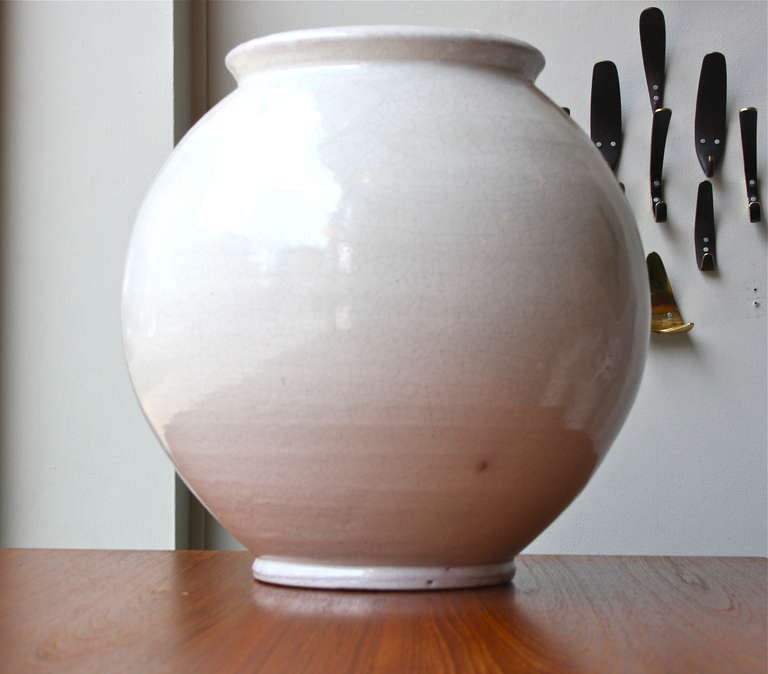 Exceptional Very Large Kaehler Floor Vase