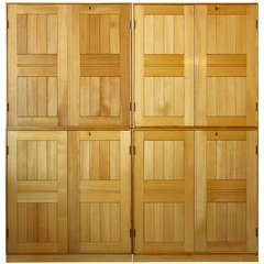 Four Mogens Koch Cabinets in Elm