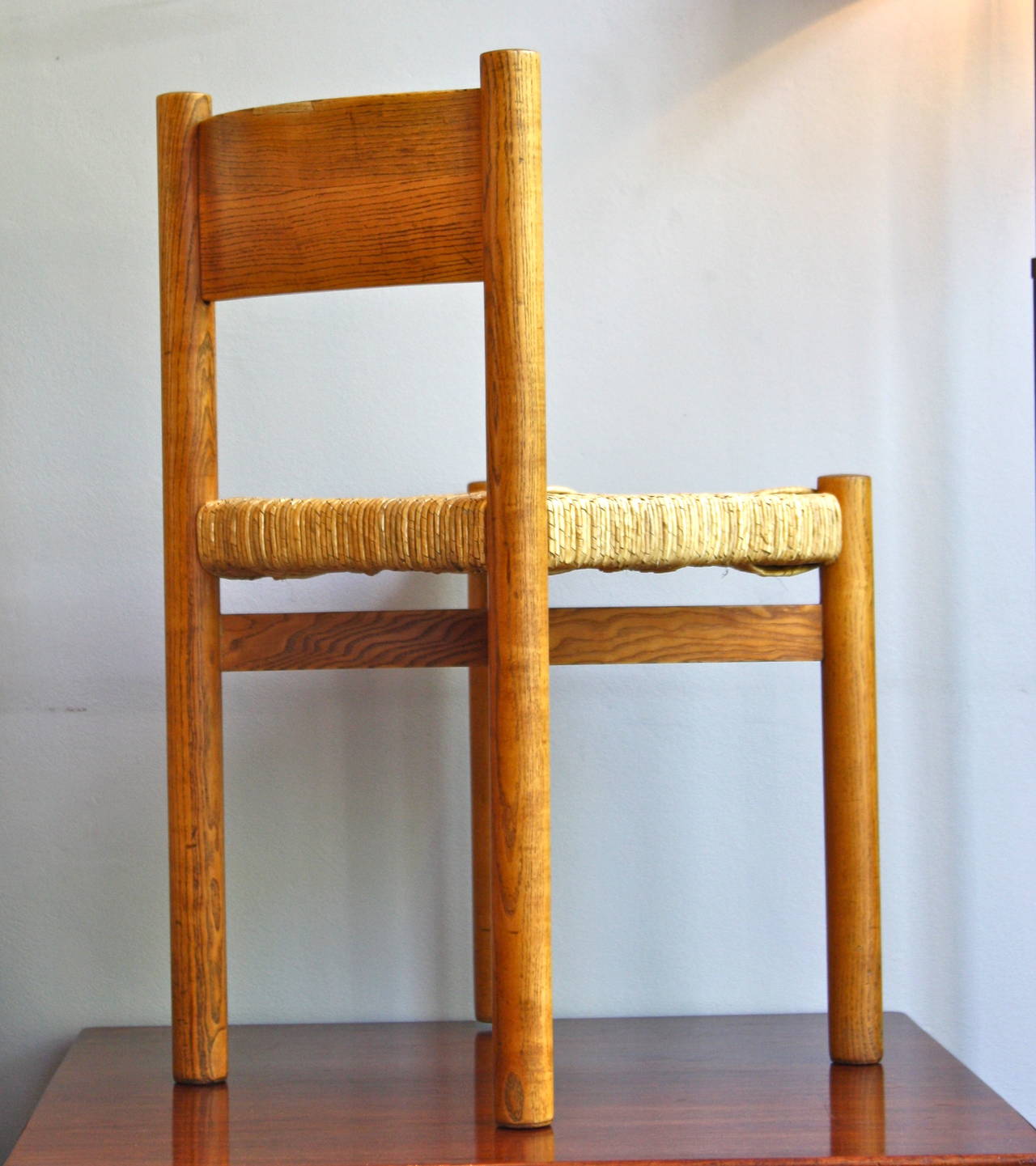 Hand-Woven Charlotte Perriand Side Chair