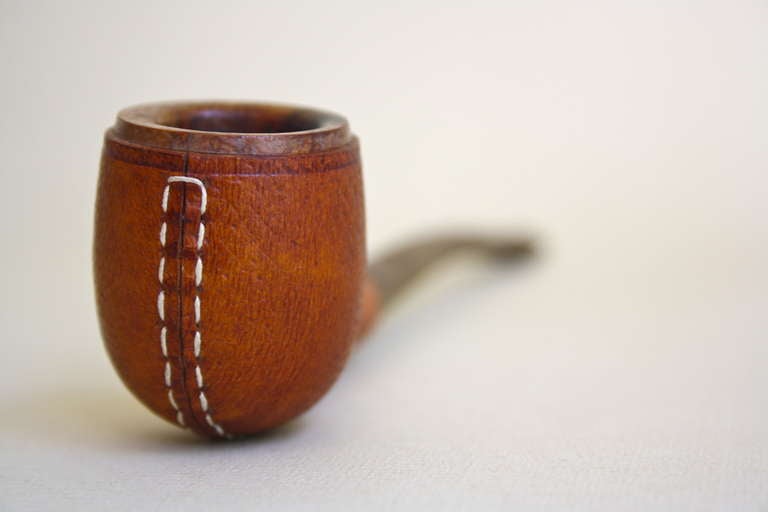 Carl Auböck Leather Covered Pipe In Excellent Condition In London, GB