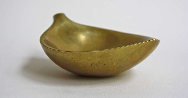 Modern Heavy Leaf Ashtray by Carl Auböck
