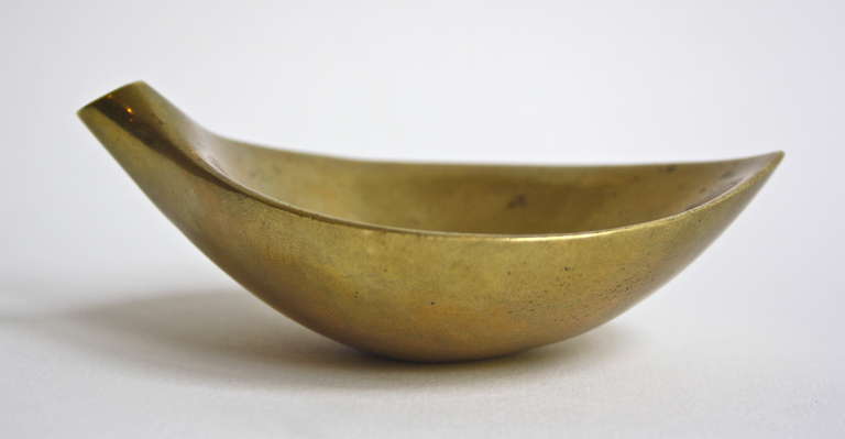 Austrian Heavy Leaf Ashtray by Carl Auböck