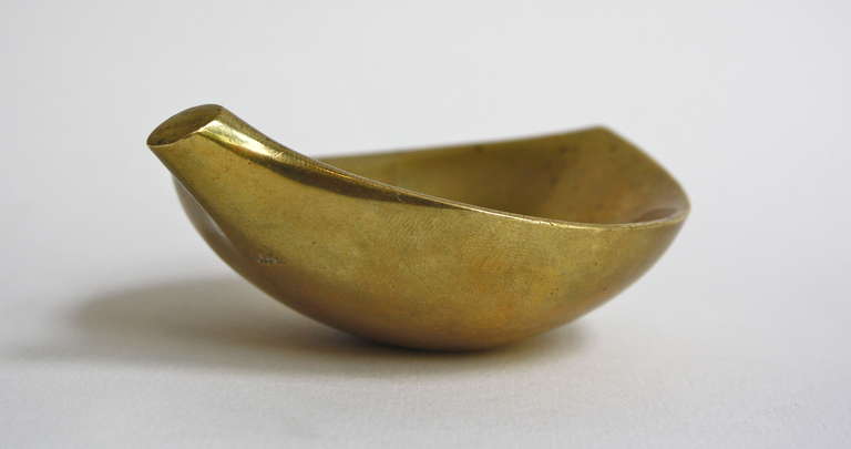 Heavy Leaf Ashtray by Carl Auböck In Excellent Condition In London, GB