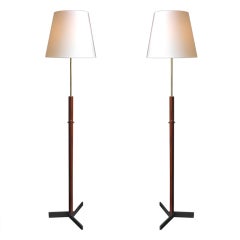 Pair of Exceptional Danish Floor Lights