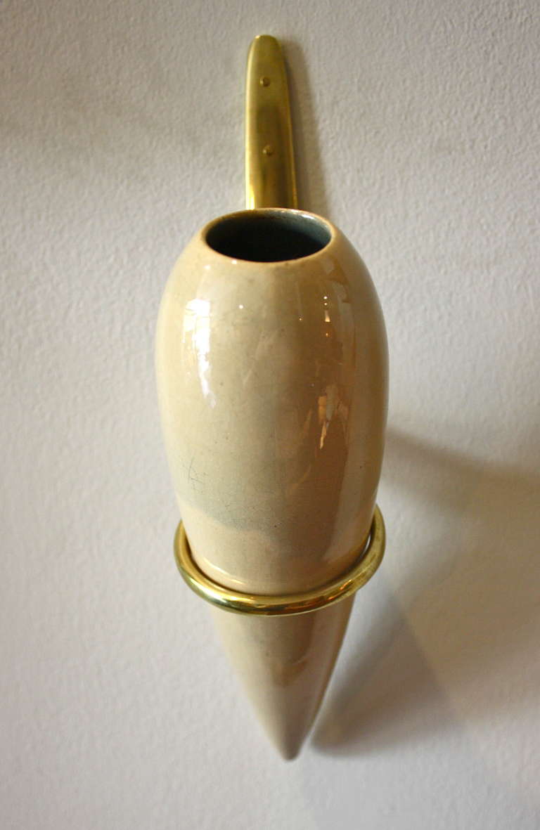 Modern Wonderful Wall-Mounted Vase by Conrad Siedler & Carl Aubock