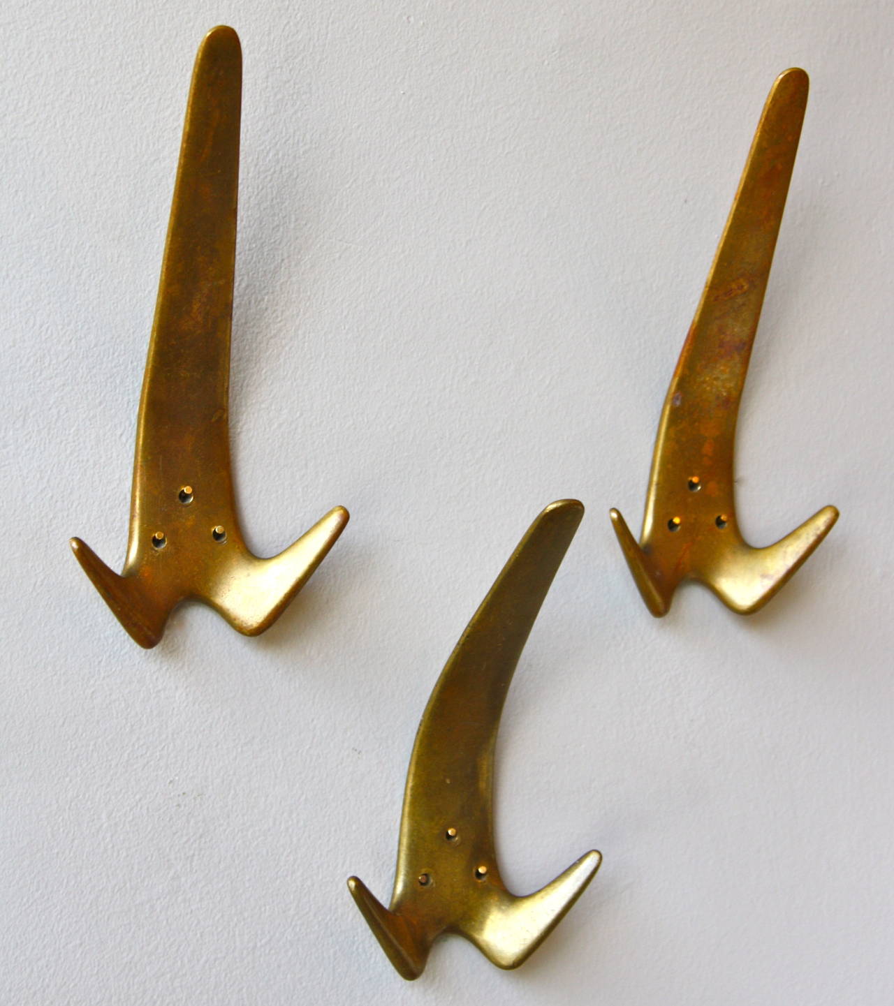 Carl Auböck Three Large Hooks