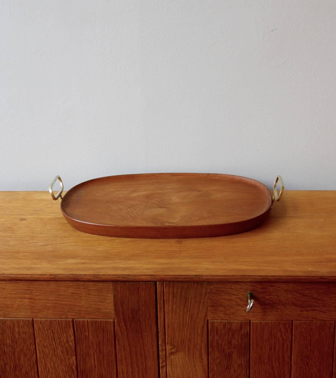 Modern Carl Auböck Oval Walnut tray