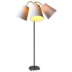 Lovely Three Headed Midcentury Floor Lamp.
