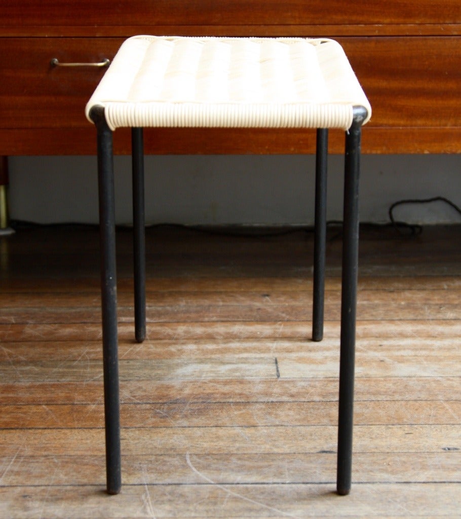 Carl Auböck Little Wicker Side Table In Excellent Condition In London, GB