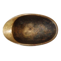 Early Solid Brass Bowl by Carl Aubock