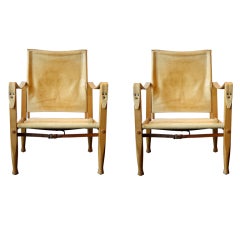 Pair of Safari Chairs by Kaare Klint