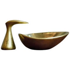 Carl Auöck Little ashtray and snuffer/cigarette holder combo