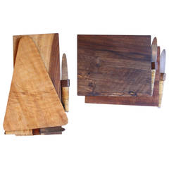 Vintage Carl Auböck Set of Four Wooden Serving Boards
